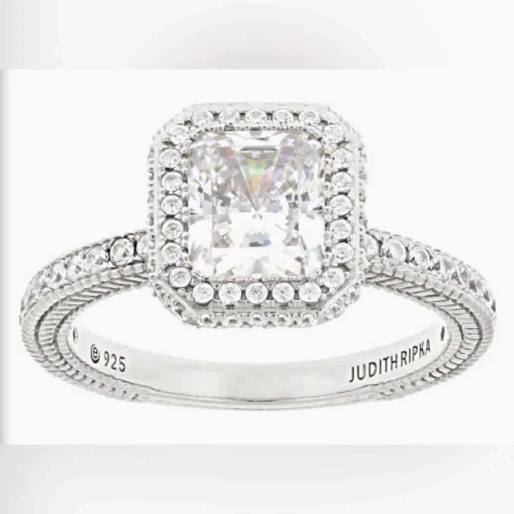 Judith Ripka White Gold Clad - Picture 2 of 8